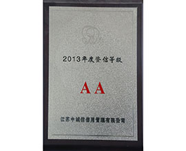 2013年AA級資信單位